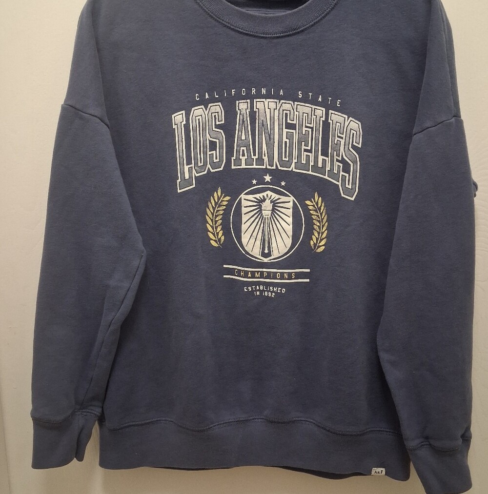 abercrombie kids navy sweatshirt crewneck Size Girls 13/14
